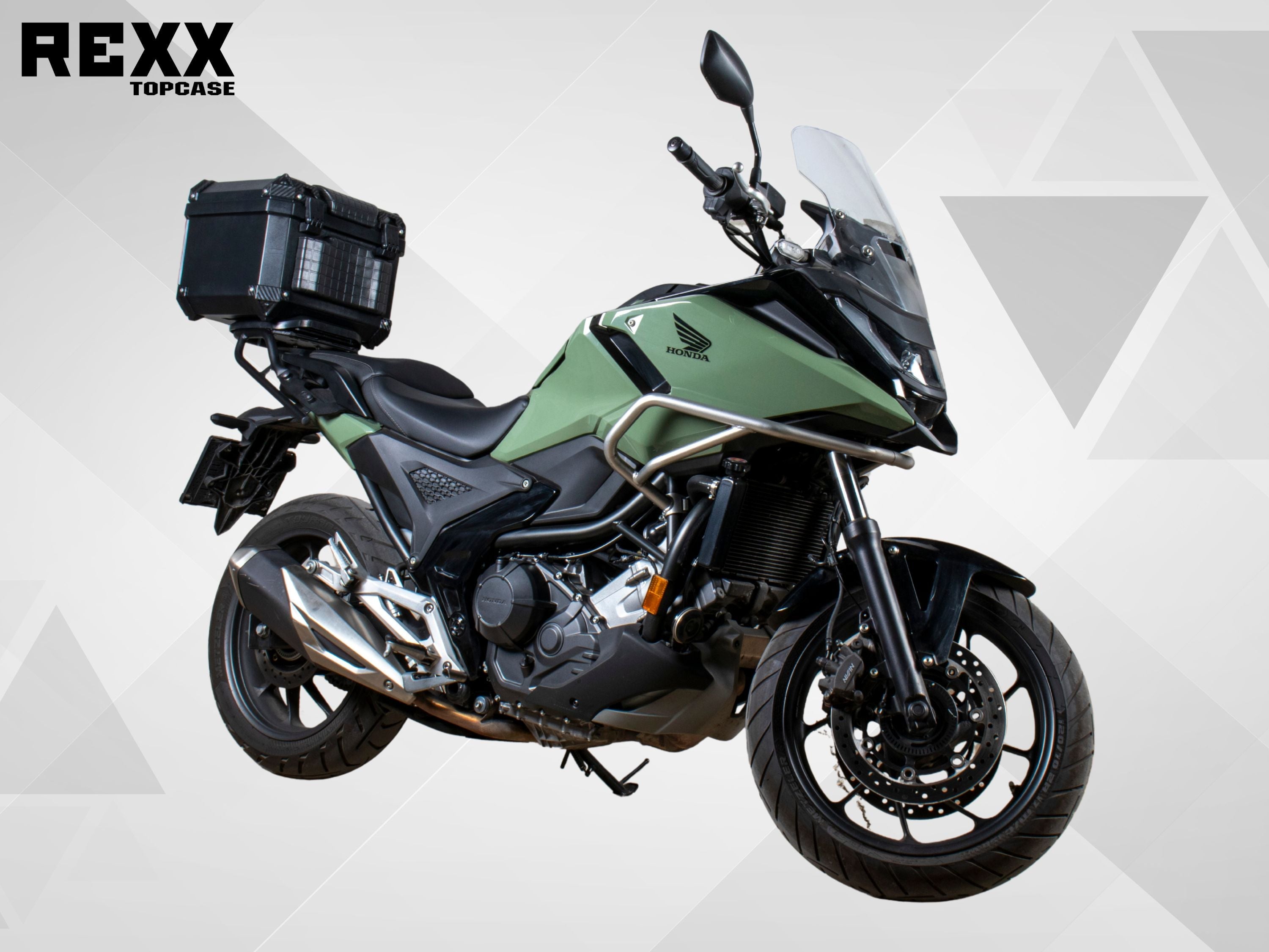 Rexx Topcase Premium – 45L | Güçlendirilmiş ABS Motosiklet Çantası | Universal